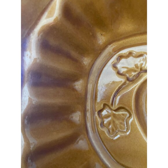 Crate & Barrel 9" Wide Ceramic Pumpkin Baking Mold - Picture 2 of 8